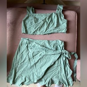 Showpo turquoise skirt set